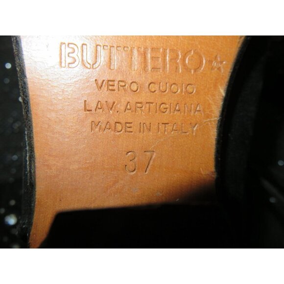 Buttero Italian Leather Rhinestone Embellished Western cowboy boots sz 37 US 7 - Picture 6 of 16